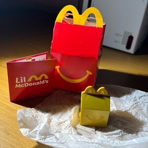 NEW Lil McDonalds Happy Meal Toy 2025 #21 - Gold Happy Meal Box